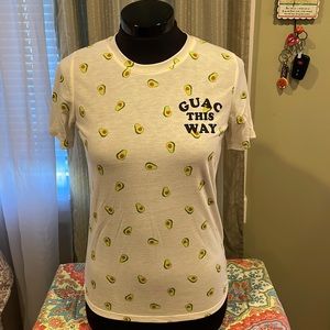 Mighty Fine Guac this Way Avocado novelty tshirt
